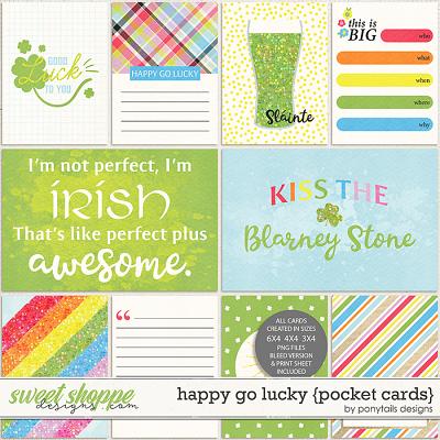 Happy Go Lucky Pocket Cards by Ponytails