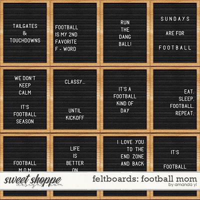 Feltboards: football mom by Amanda Yi