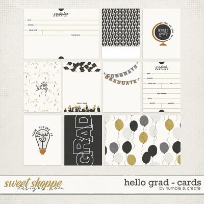 Hello Grad | Journal Cards - by Humble and Create