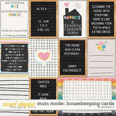 Mom mode: housekeeping: cards by Amanda Yi