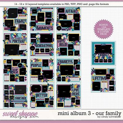 Cindy's Layered Templates - Mini Album 3: Our Family by Cindy Schneider