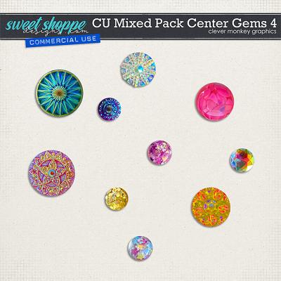 CU Mixed Pack Center Gems 4 by Clever Monkey Graphics   