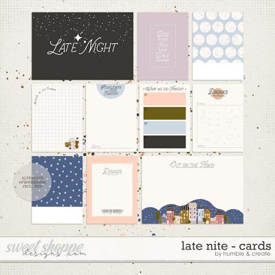 Late Nite | Journal Cards - by Humble & Create