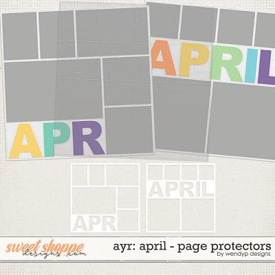 All year round: April - page protectors by WendyP Designs