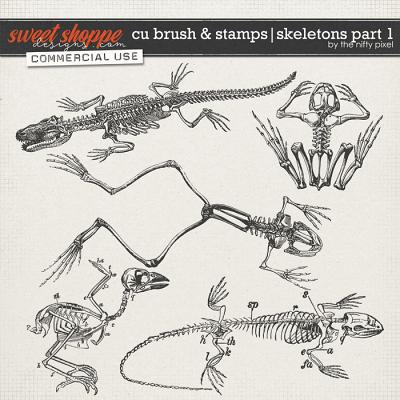 CU BRUSH & STAMPS | SKELETONS PART 1 by The Nifty Pixel