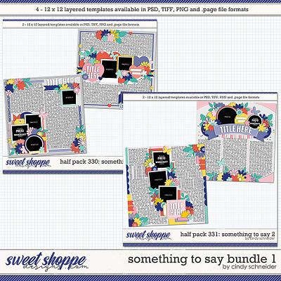 Cindy's Layered Templates - Something to Say Bundle 2 by Cindy Schneider