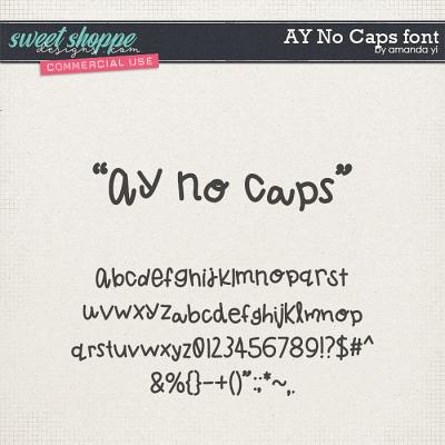 CU AY No Caps font by Amanda Yi