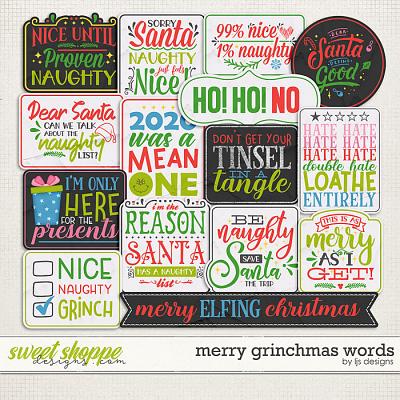 Merry Grinchmas Words by LJS Designs   