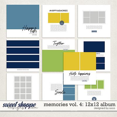 Memories Vol. 4 - 12x12 Template Album | Designed by Soco
