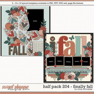 Cindy's Layered Templates - Half Pack 204: Finally Fall by Cindy Schneider