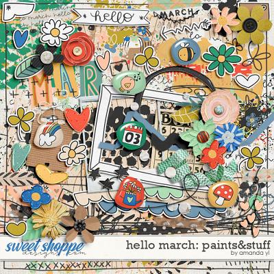Hello March: paints&stuff by Amanda Yi