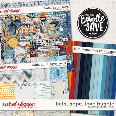 Faith, hope, love bundle by Little Butterfly Wings