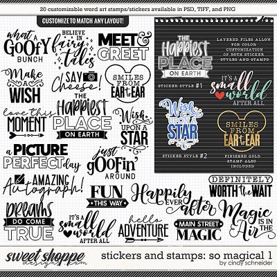 Cindy's Layered Stamps and Stickers: So Magical 1 by Cindy Schneider