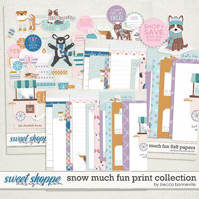 Snow Much Fun Print Collection by Becca Bonneville