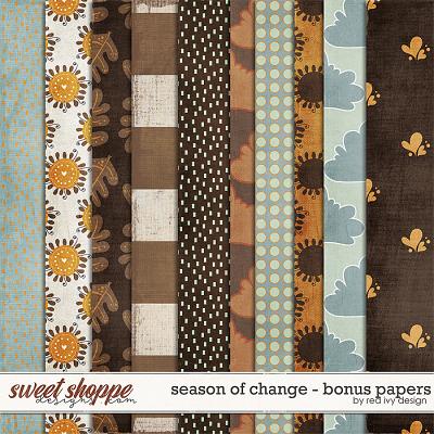 Season of Change - Bonus Papers by Red Ivy Design