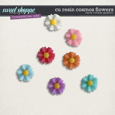 CU Resin Cosmos Flowers by Clever Monkey Graphics  