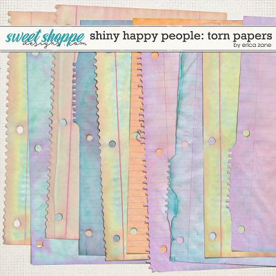 Shiny Happy People: Torn Papers by Erica Zane