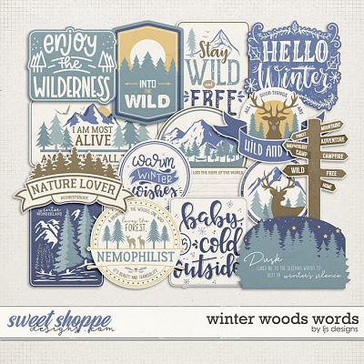Winter Woods Words by LJS Designs