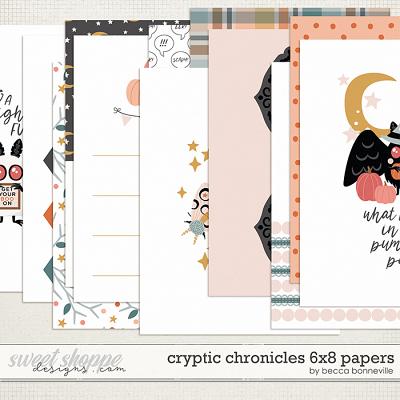 Cryptic Chronicles 6x8 Papers by Becca Bonneville