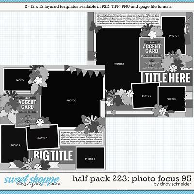 Cindy's Layered Templates - Half Pack 223: Photo Focus 95 by Cindy Schneider