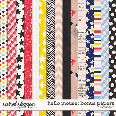 Hello Mouse: Bonus Papers by Amanda Yi