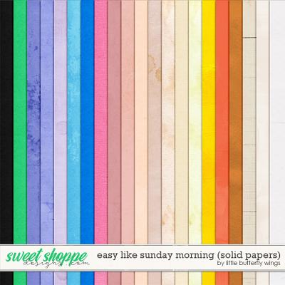 Easy like Sunday morning (solid papers) by Little Butterfly Wings