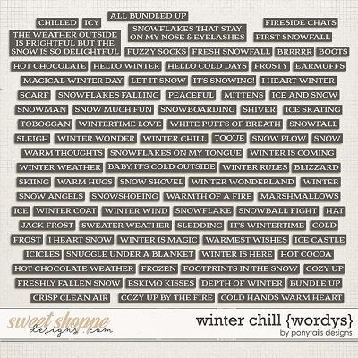 Winter Chill Wordys by Ponytails