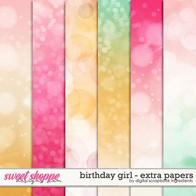 Birthday Girl | Extra Papers by Digital Scrapbook Ingredients