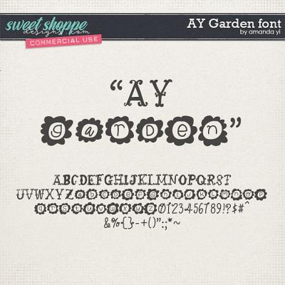 CU AY Garden font by Amanda Yi