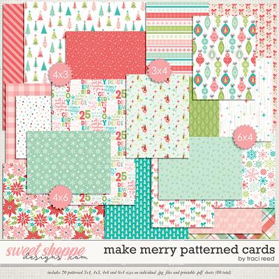 Make Merry Patterned Cards by Traci Reed