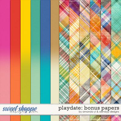 Playdate - bonus papers by Amanda Yi & WendyP Designs