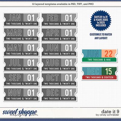 Cindy's Layered Templates - Date It 9 by Cindy Schneider