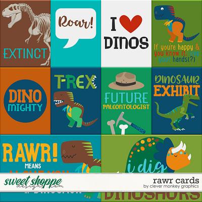Rawr Cards by Clever Monkey Graphics  