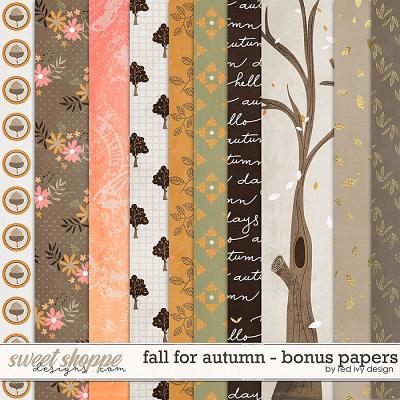 Fall for Autumn - Bonus Papers by Red Ivy Design
