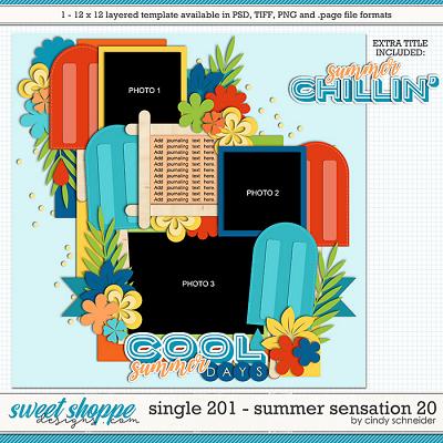 Cindy's Layered Templates - Single 201: Summer Sensation 20 by Cindy Schneider