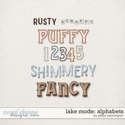 Lake Mode: Alphabets by Allison Pennington