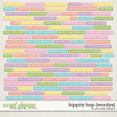 Hippity Hop Wordys by Ponytails