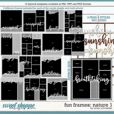 Cindy's Layered Templates - Fun Frames: Nature 1 by Cindy Schneider