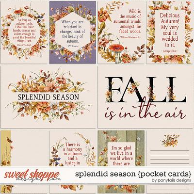 Splendid Season Pocket Cards by Ponytails