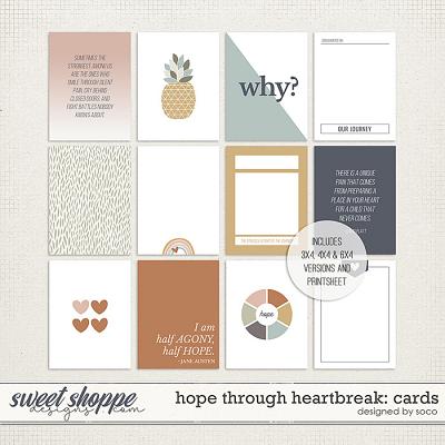 Hope Through Heartbreak: Pocket Cards | Designed by Soco