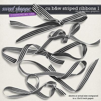 CU B&W Ribbons 1 by Clever Monkey Graphics