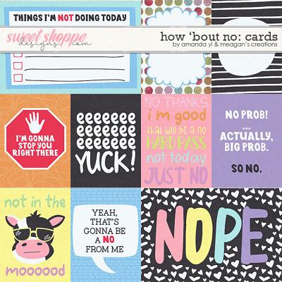 How 'Bout No: Cards by Amanda Yi and Meagan's Creations