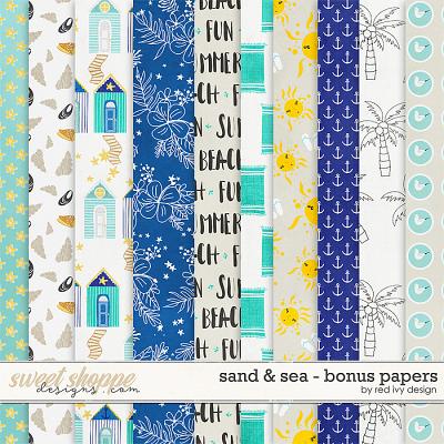 Sand and Sea - Bonus Papers by Red Ivy Design