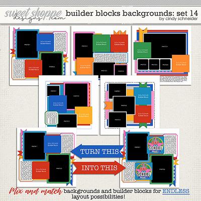 Cindy's Layered Templates - Builder Block Backgrounds: Set 14 by Cindy Schneider