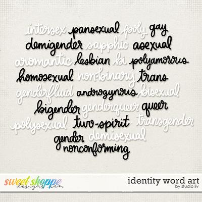 Identity Word Art by Studio Liv