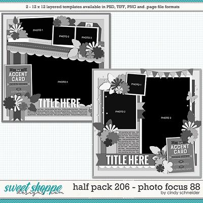 Cindy's Layered Templates - Half Pack 206: Photo Focus 88 by Cindy Schneider