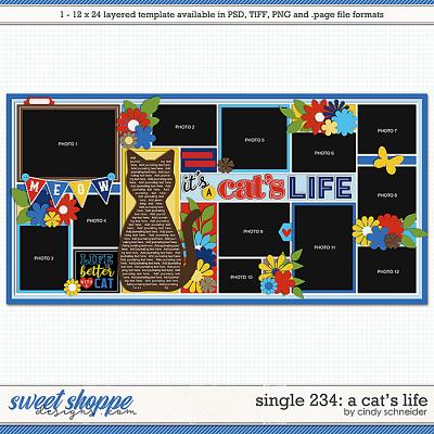 Cindy's Layered Templates - Single 234: It's a Cat's Life by Cindy Schneider