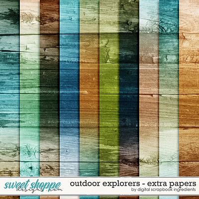 Outdoor Explorers | Extra Papers by Digital Scrapbook Ingredients