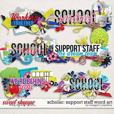 Scholar: Support Staff Word Art by Meagan's Creations