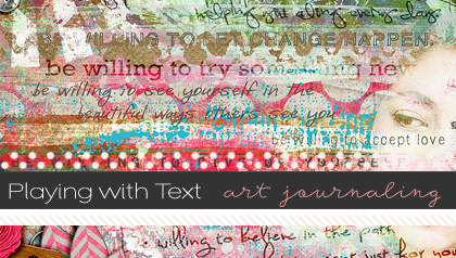 playing-with-text-in-an-art-journal-layout